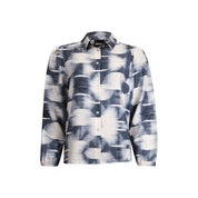 Blouse print blue