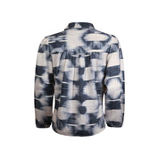 Blouse print blue