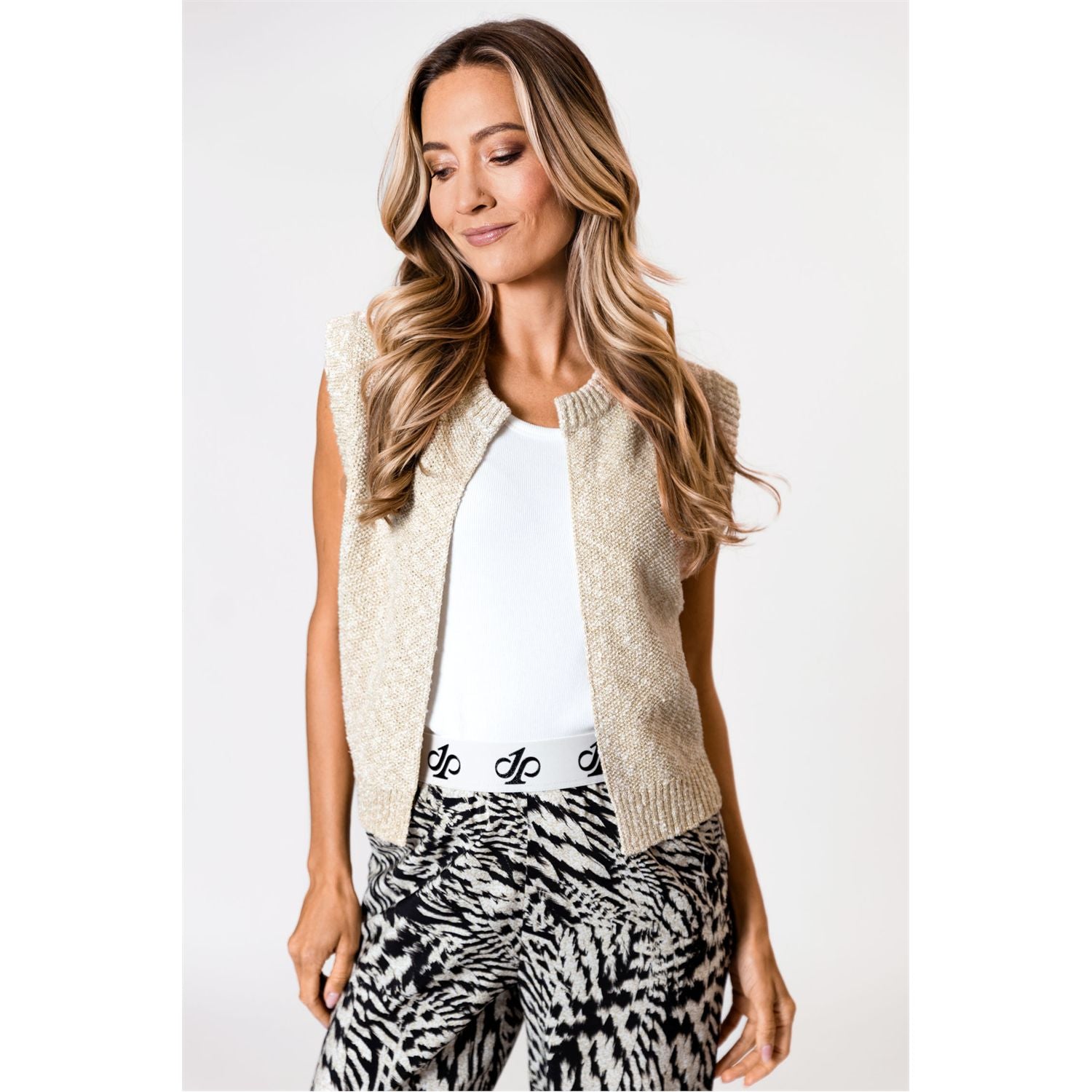 Cardigan lurex