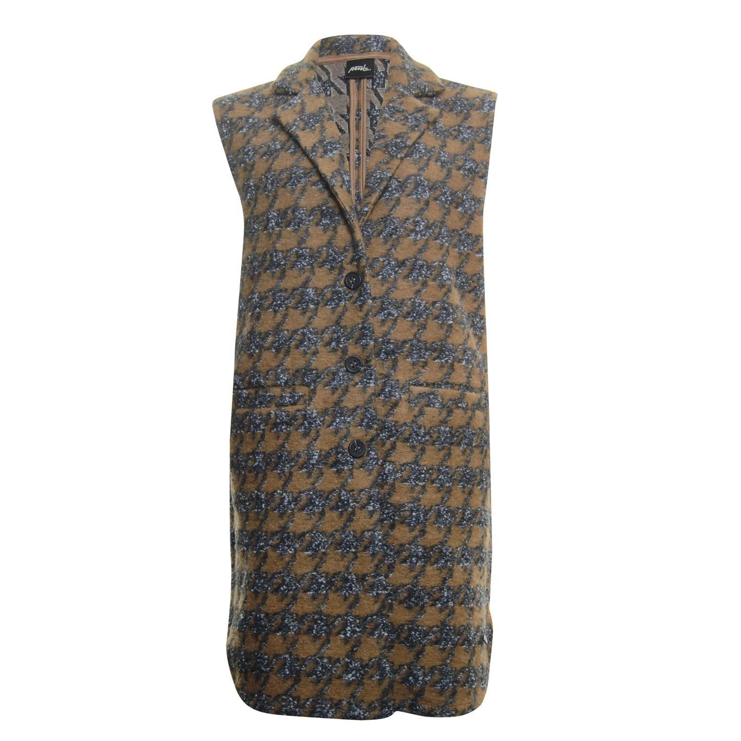 Waistcoat jacquard - brown