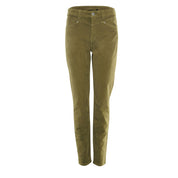 Broek velvet - olijf