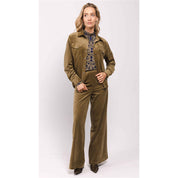 Pant wide - olive