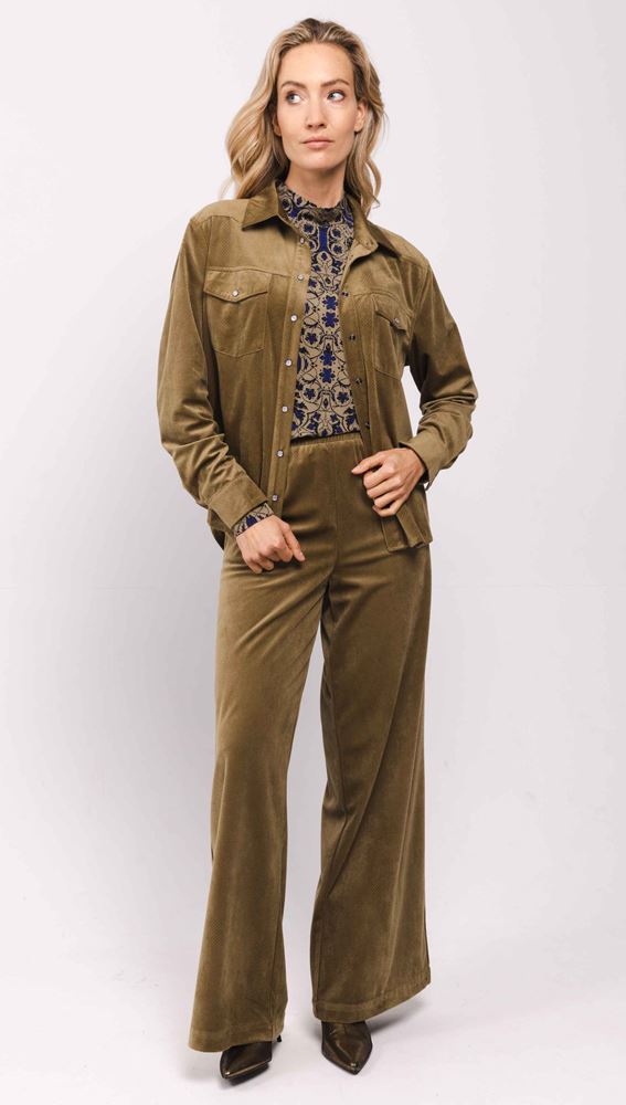 Pant wide - olive