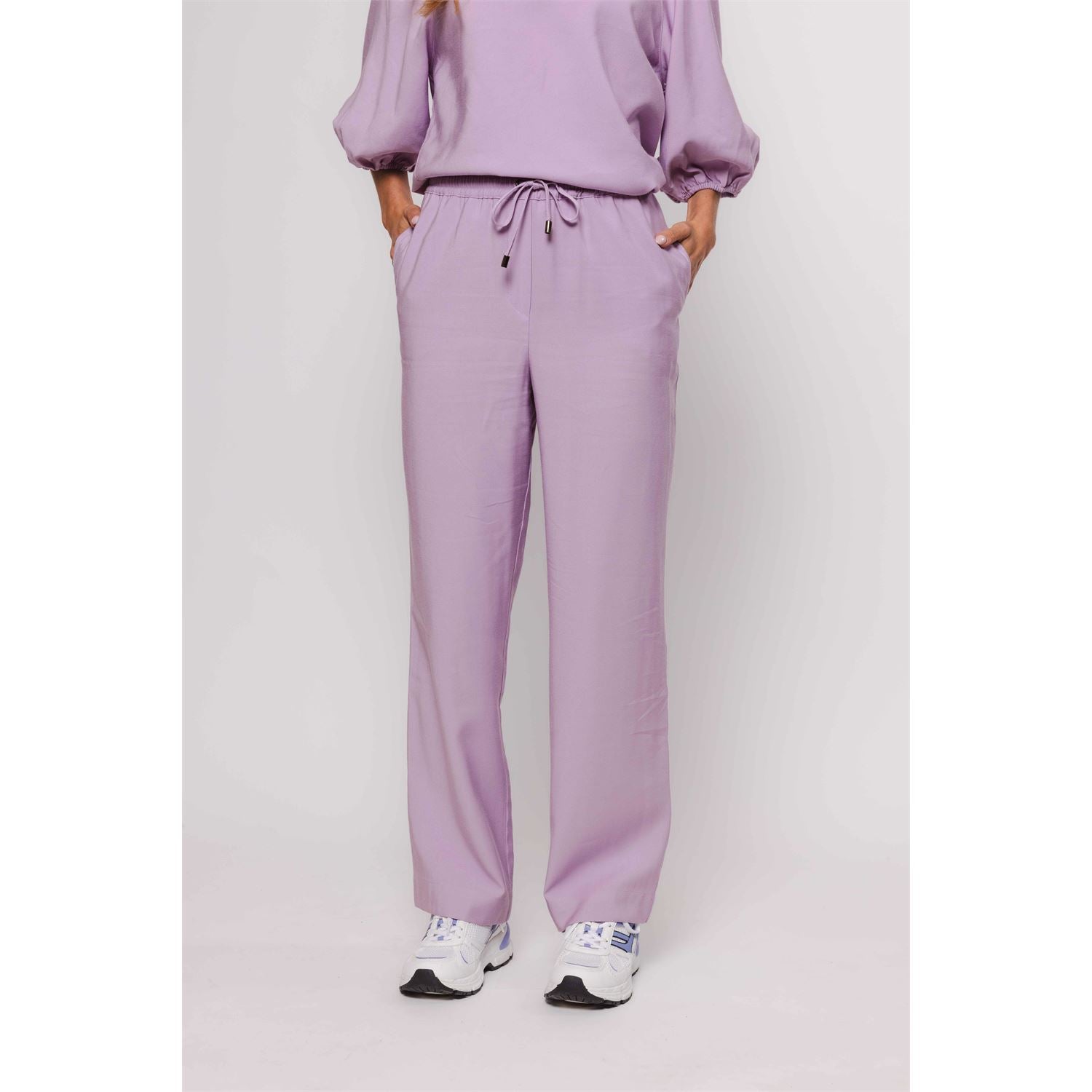 Pants wide - purple