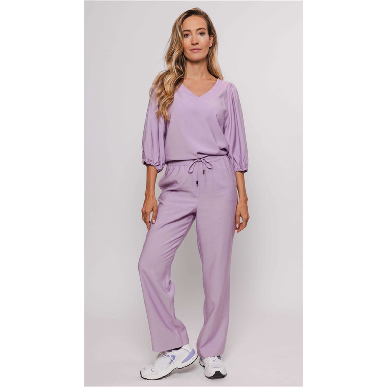 Pants wide - purple