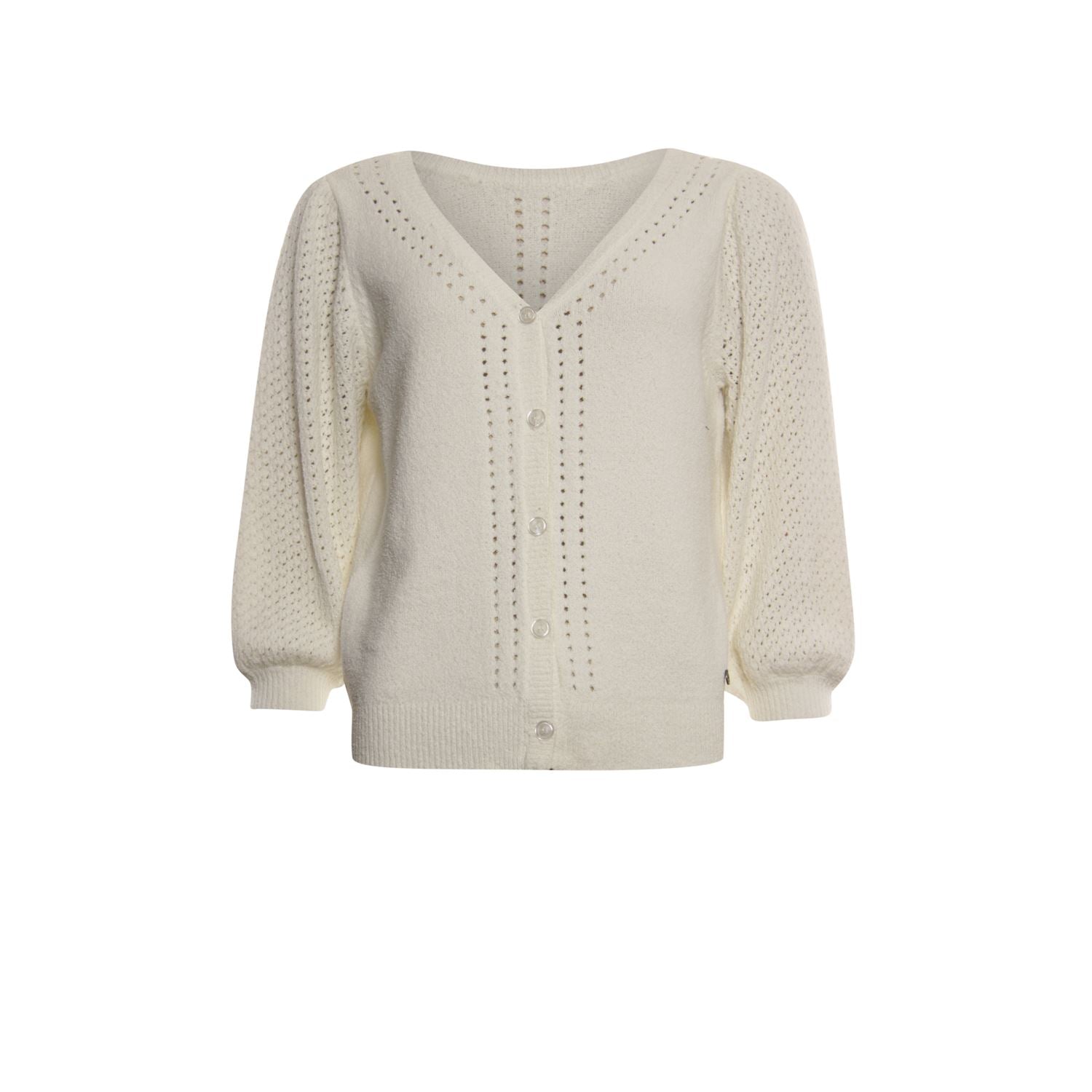 Cardigan boucle - off white