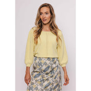 Cardigan boucle - yellow