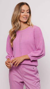 Cardigan boucle - pink