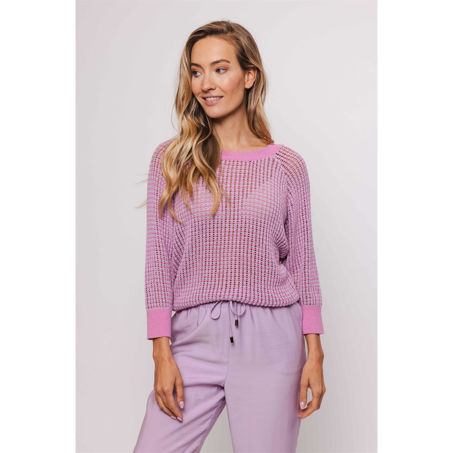 Pullover boucle - pink