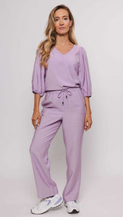 Blouse v-neck - purple