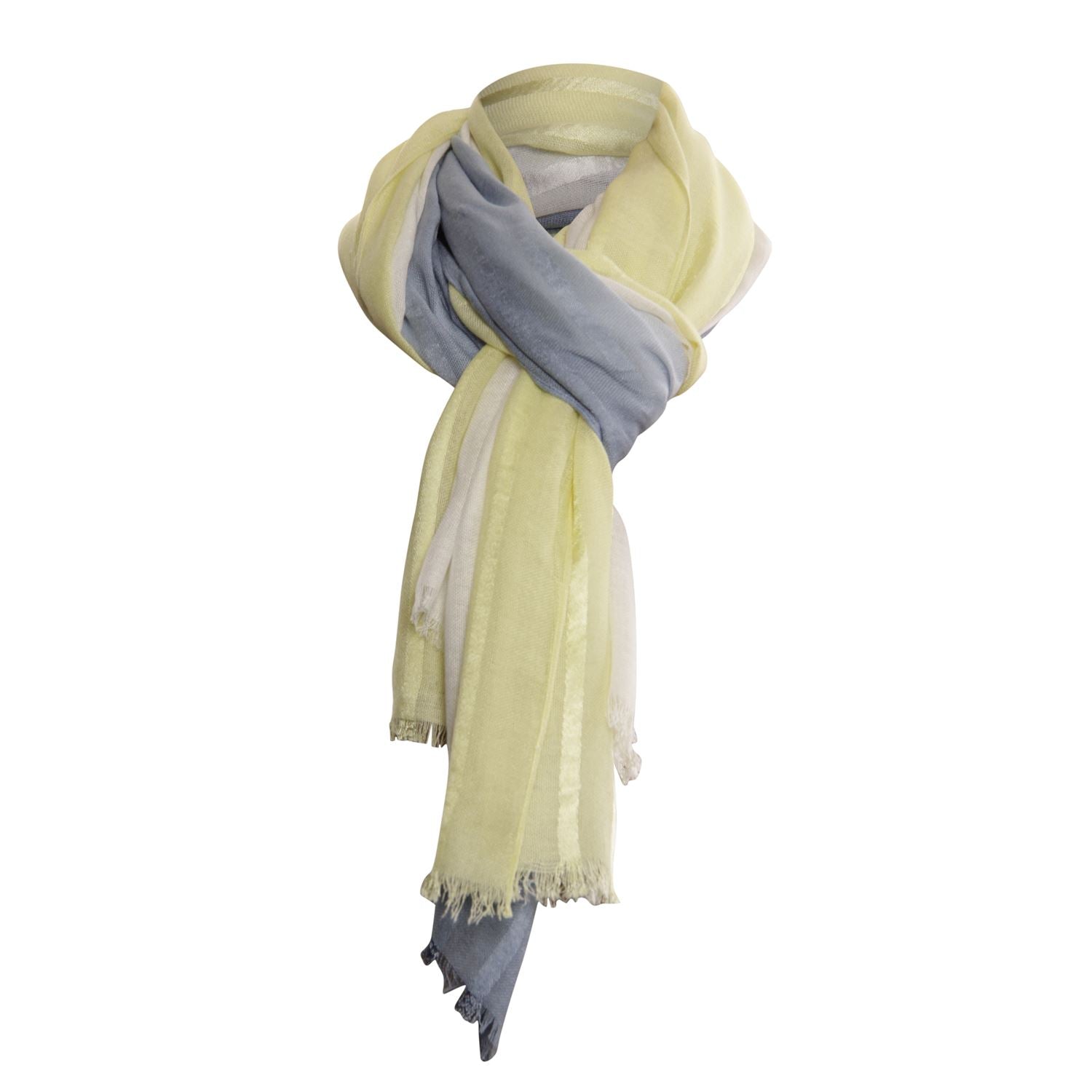 Scarf stripe dye - blue