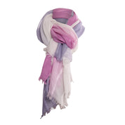 Scarf stripe dye - pink