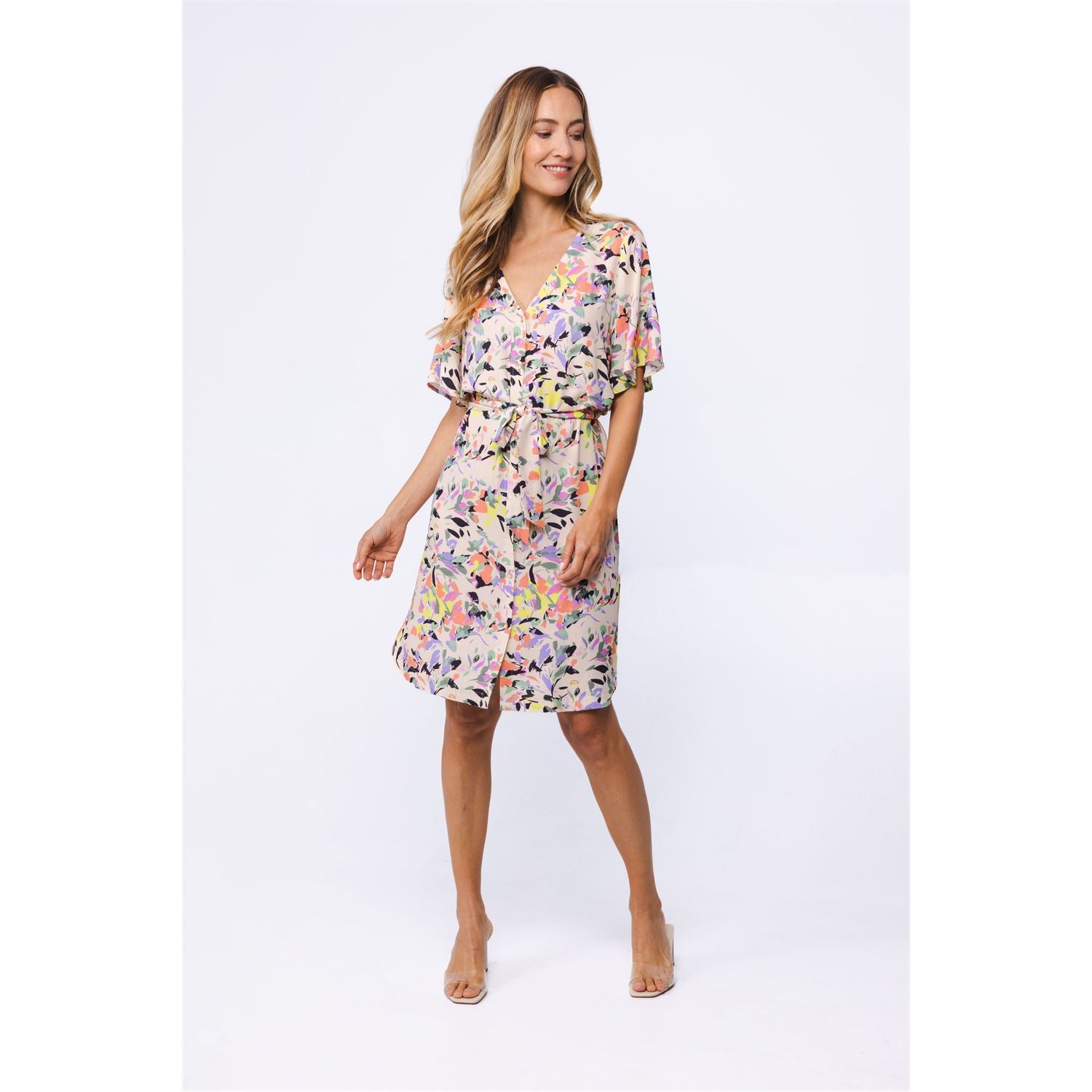 Dress printed - multicolor