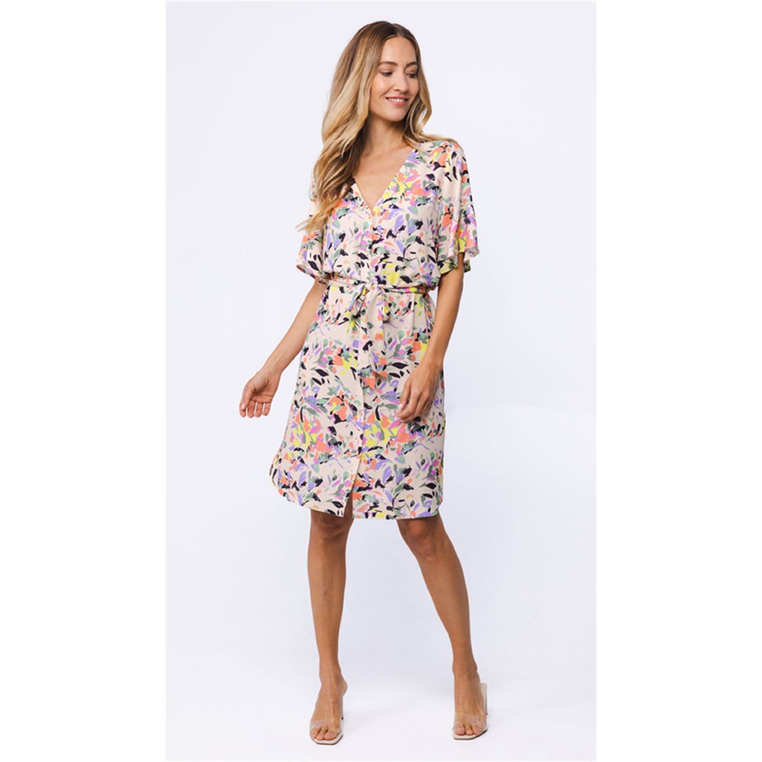 Dress printed - multicolor