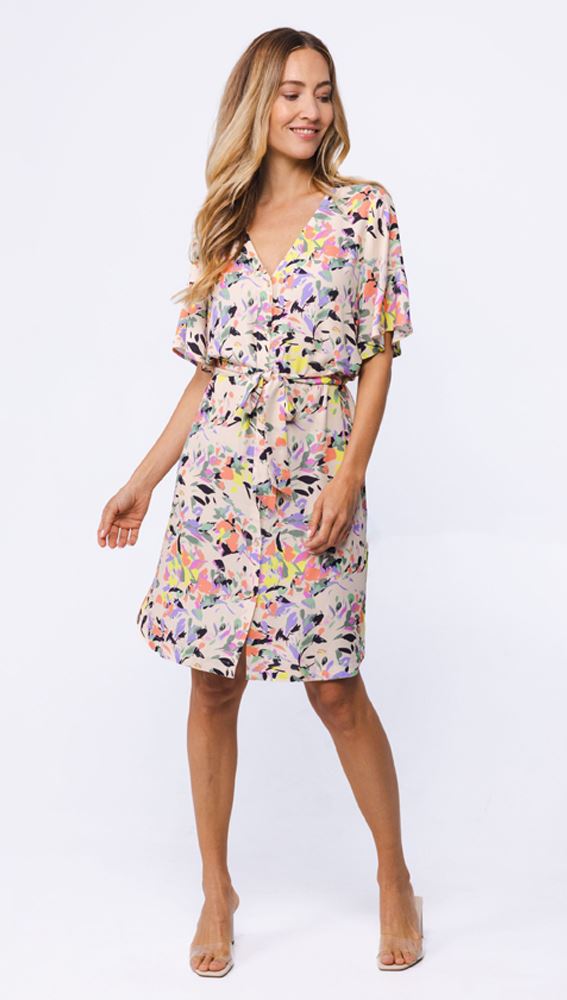 Dress printed - multicolor