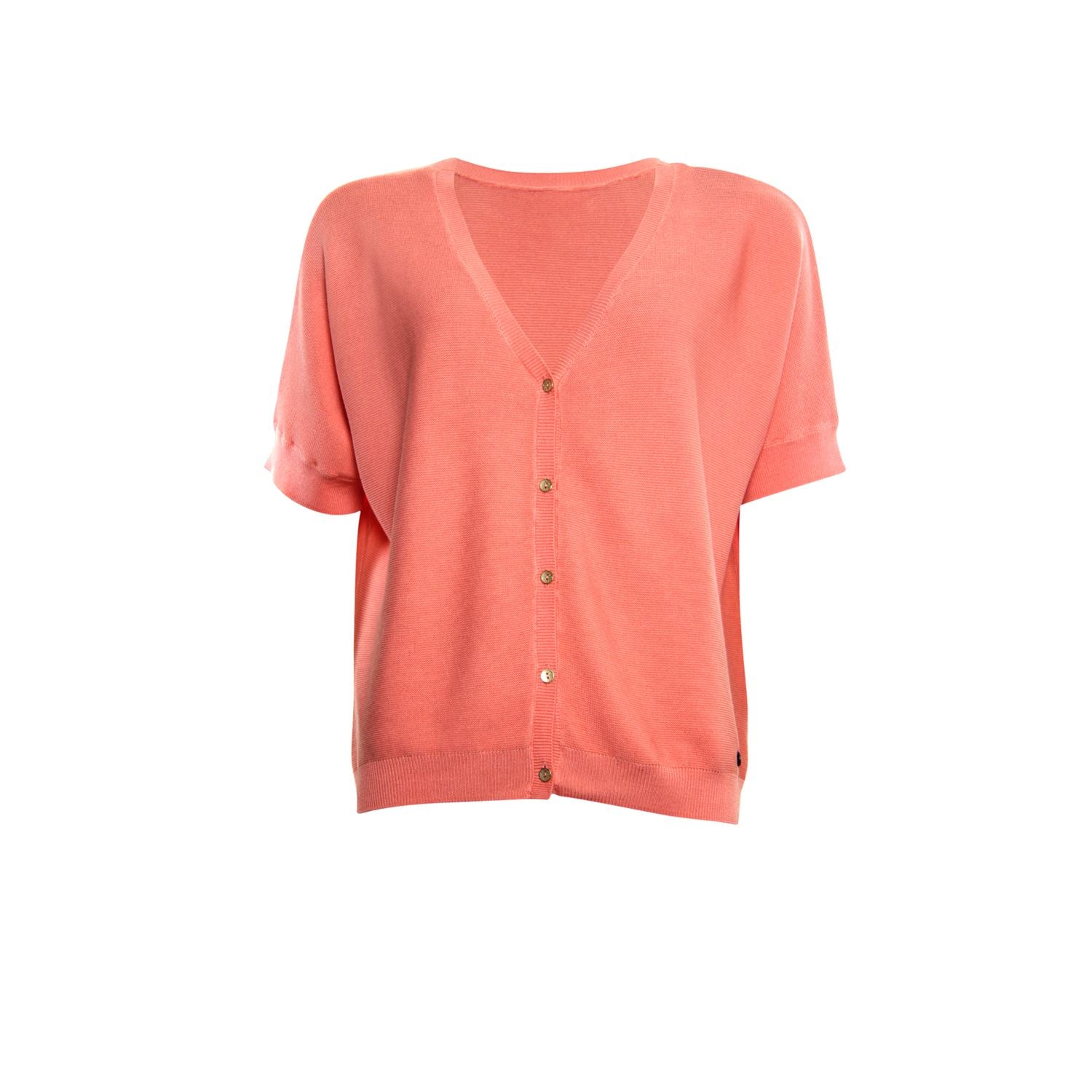 Cardigan short sleeve - orange