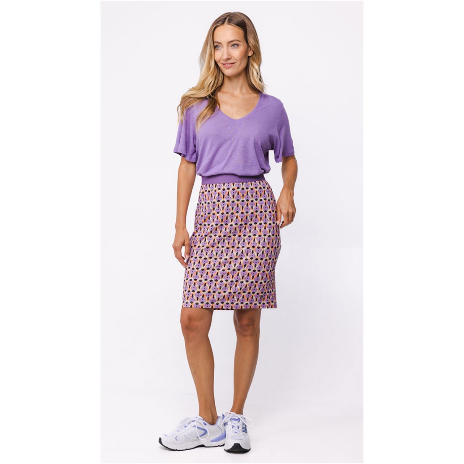 T-Shirt linen - purple