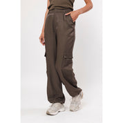 Pant shiny - brown