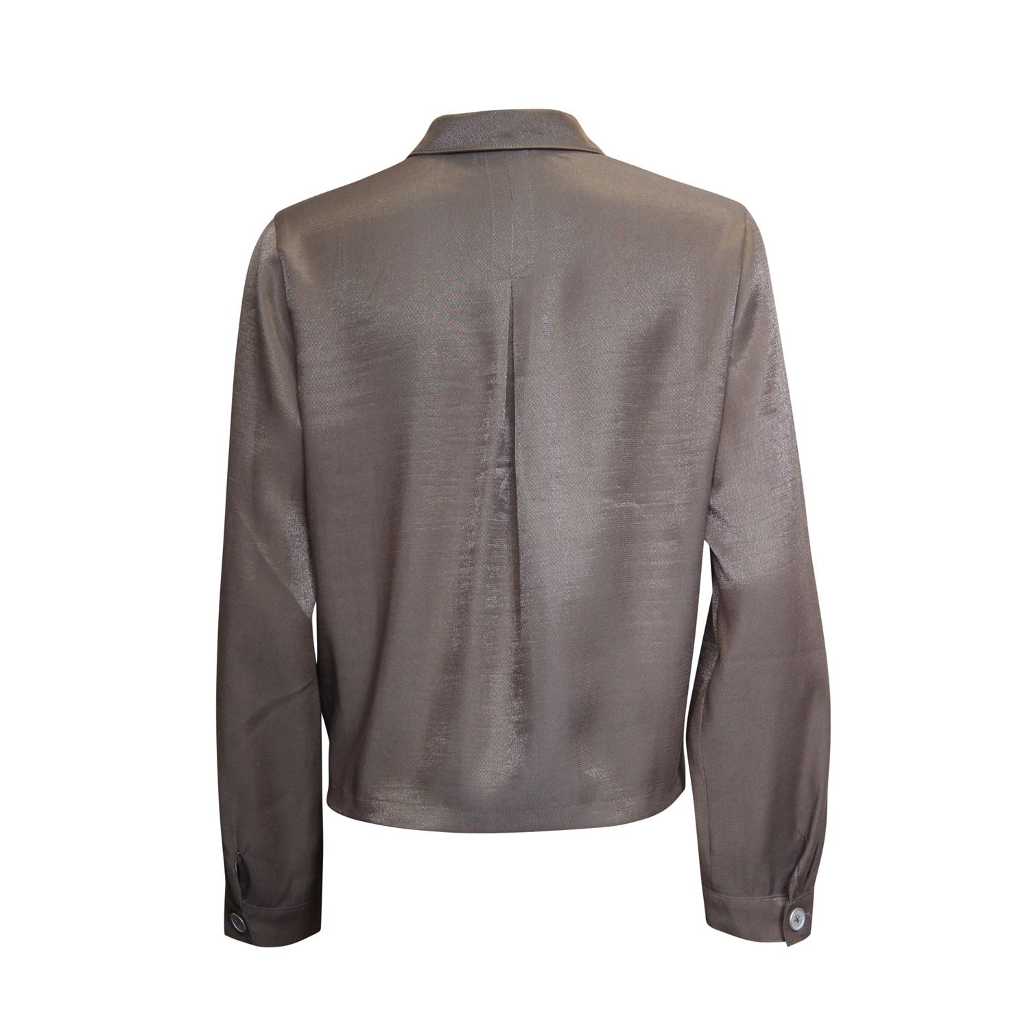 Jacket shiny - brown