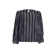 Blouse stripe - black