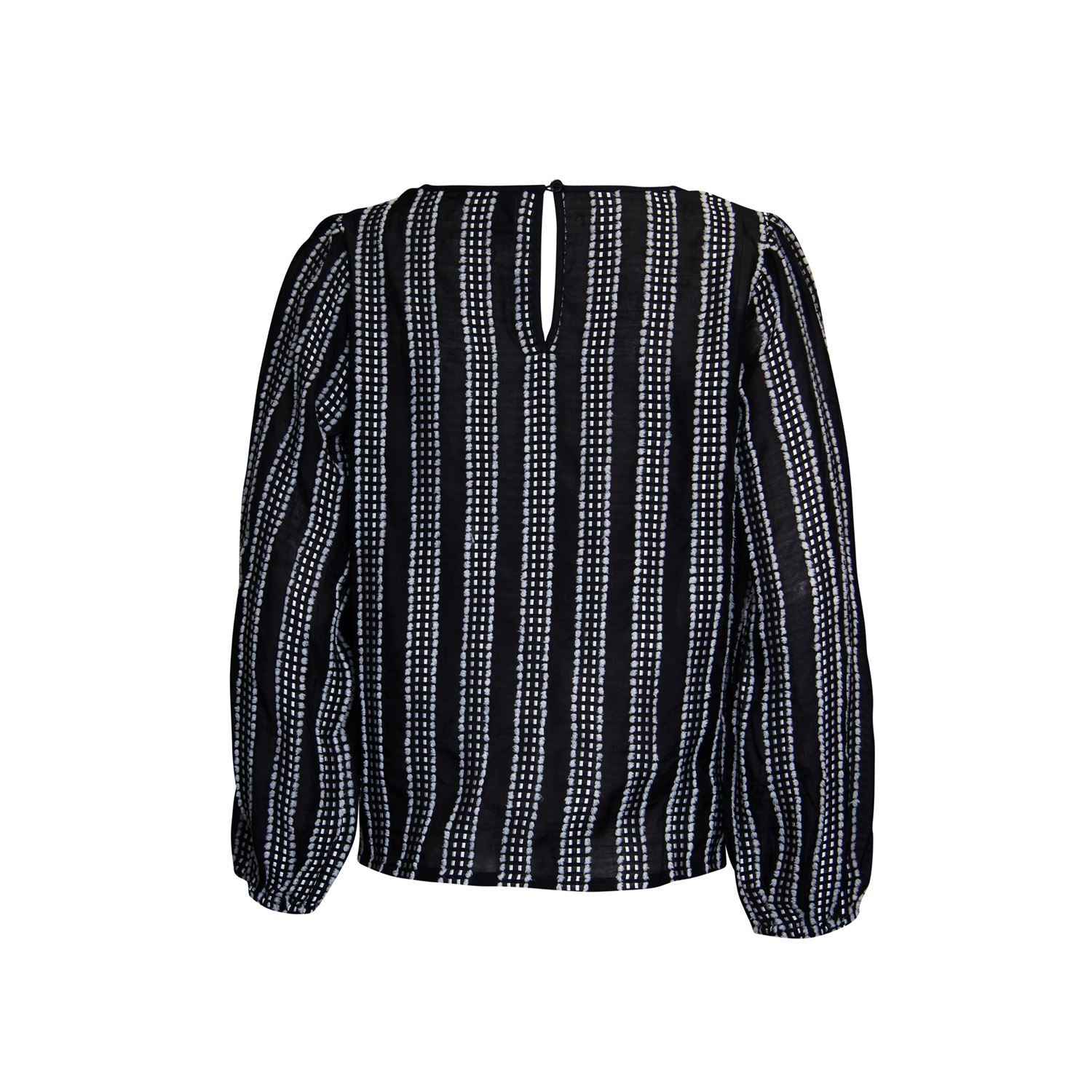 Blouse stripe - black