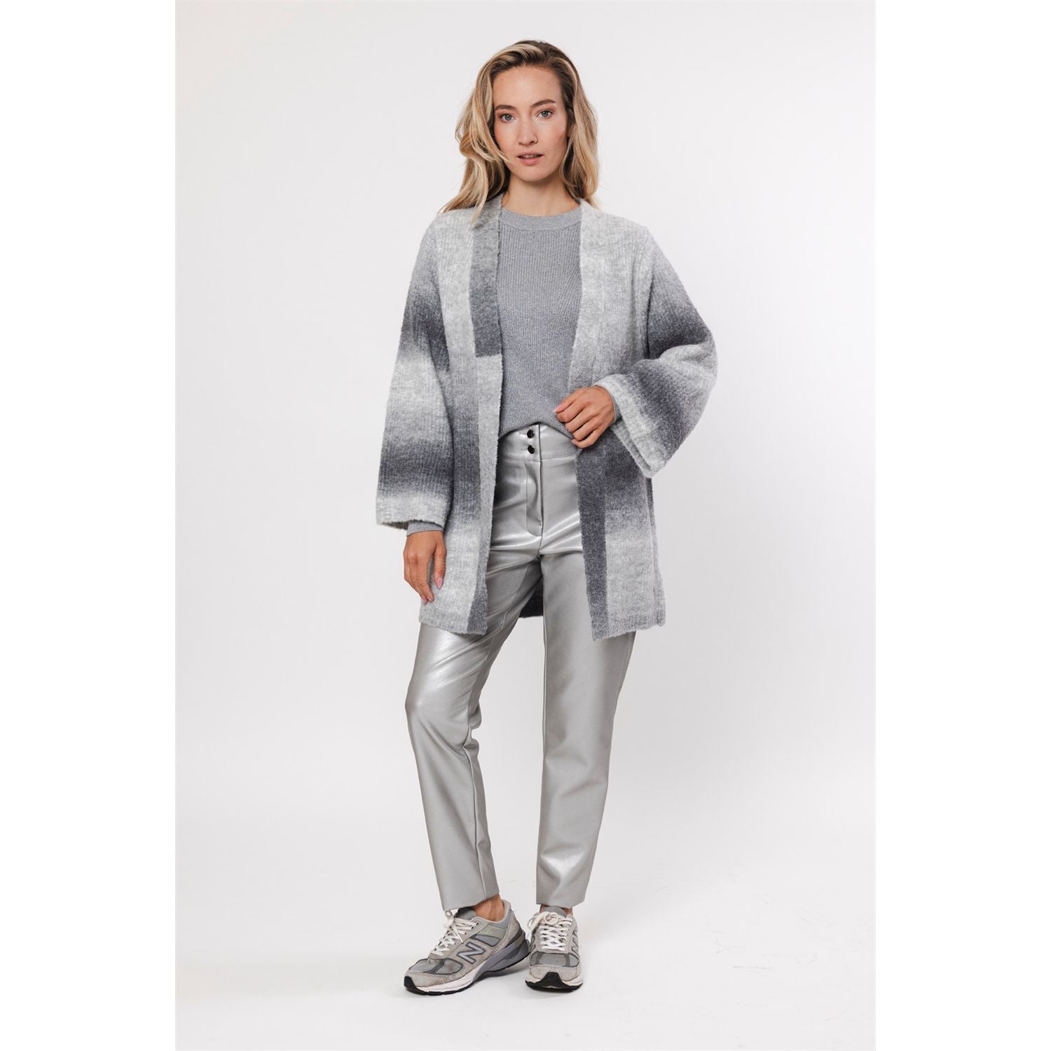 Cardigan space dye - grey