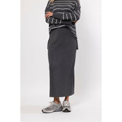 Skirt knitted - grey