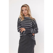 Sweater striped - grey