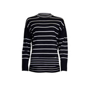 Sweater striped - black