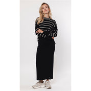 Sweater striped - black