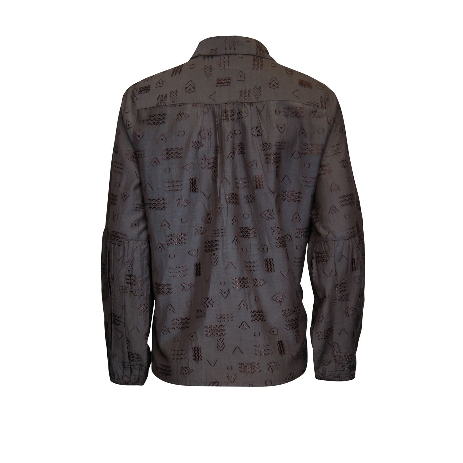 Blouse jacquard - brown