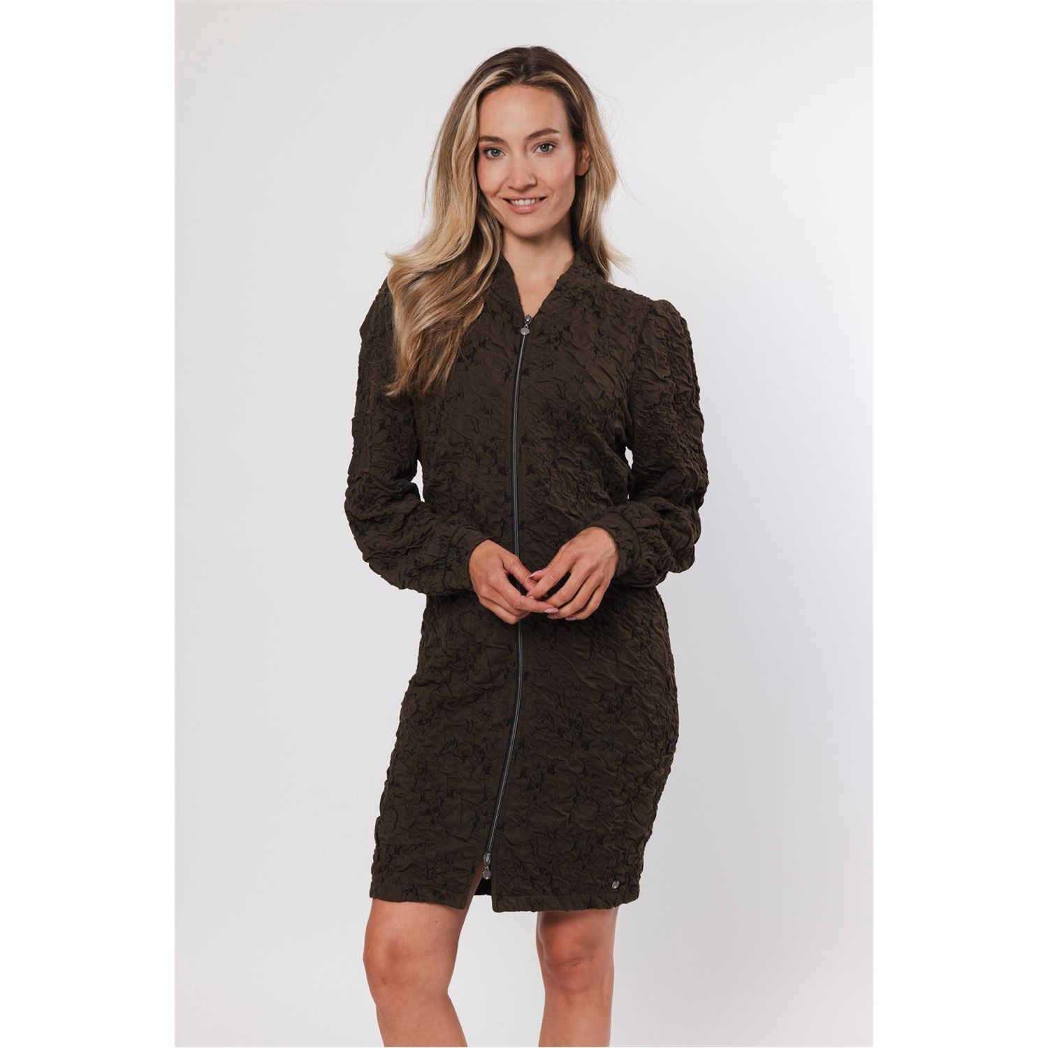 Dress zip - olive