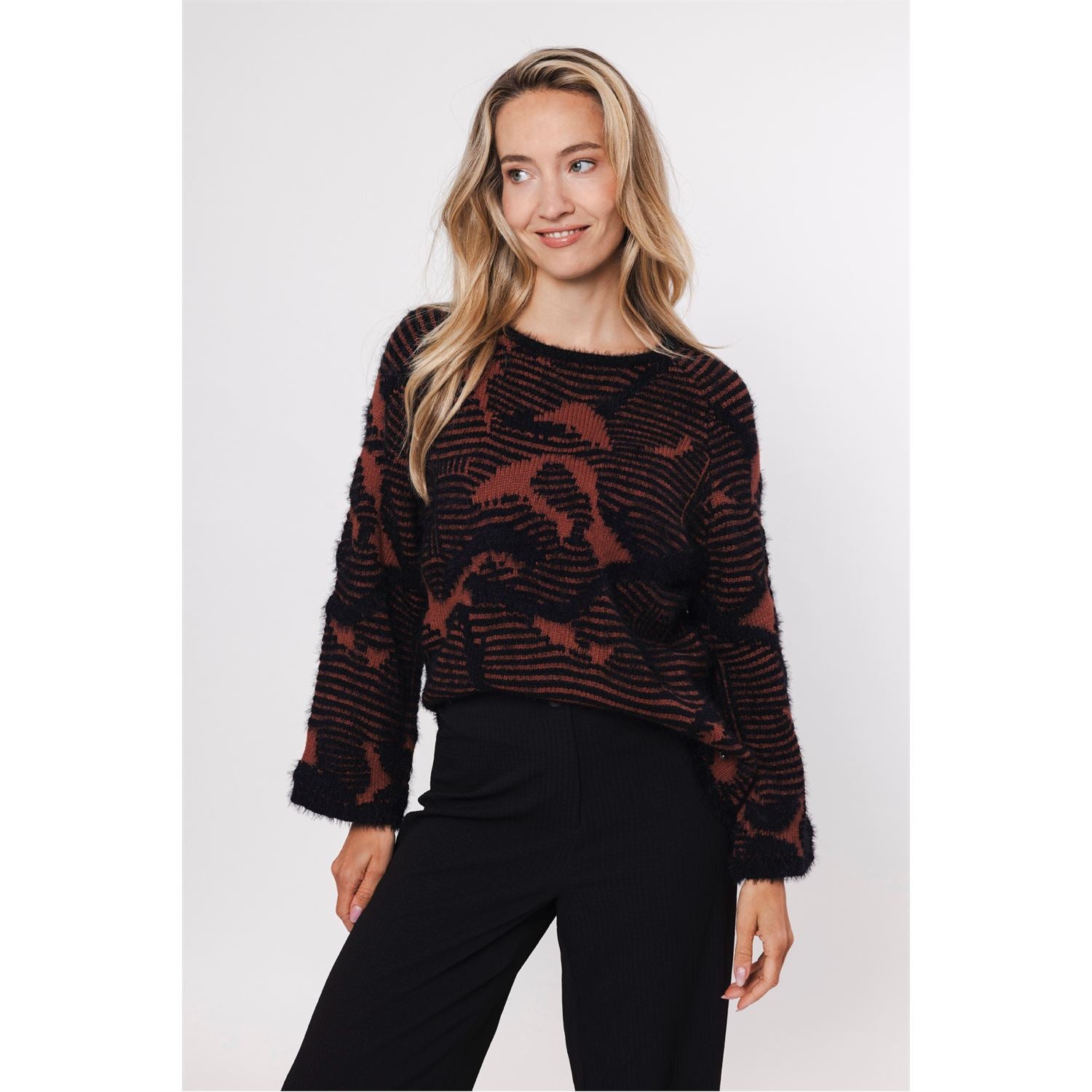 Sweater jacquard - red