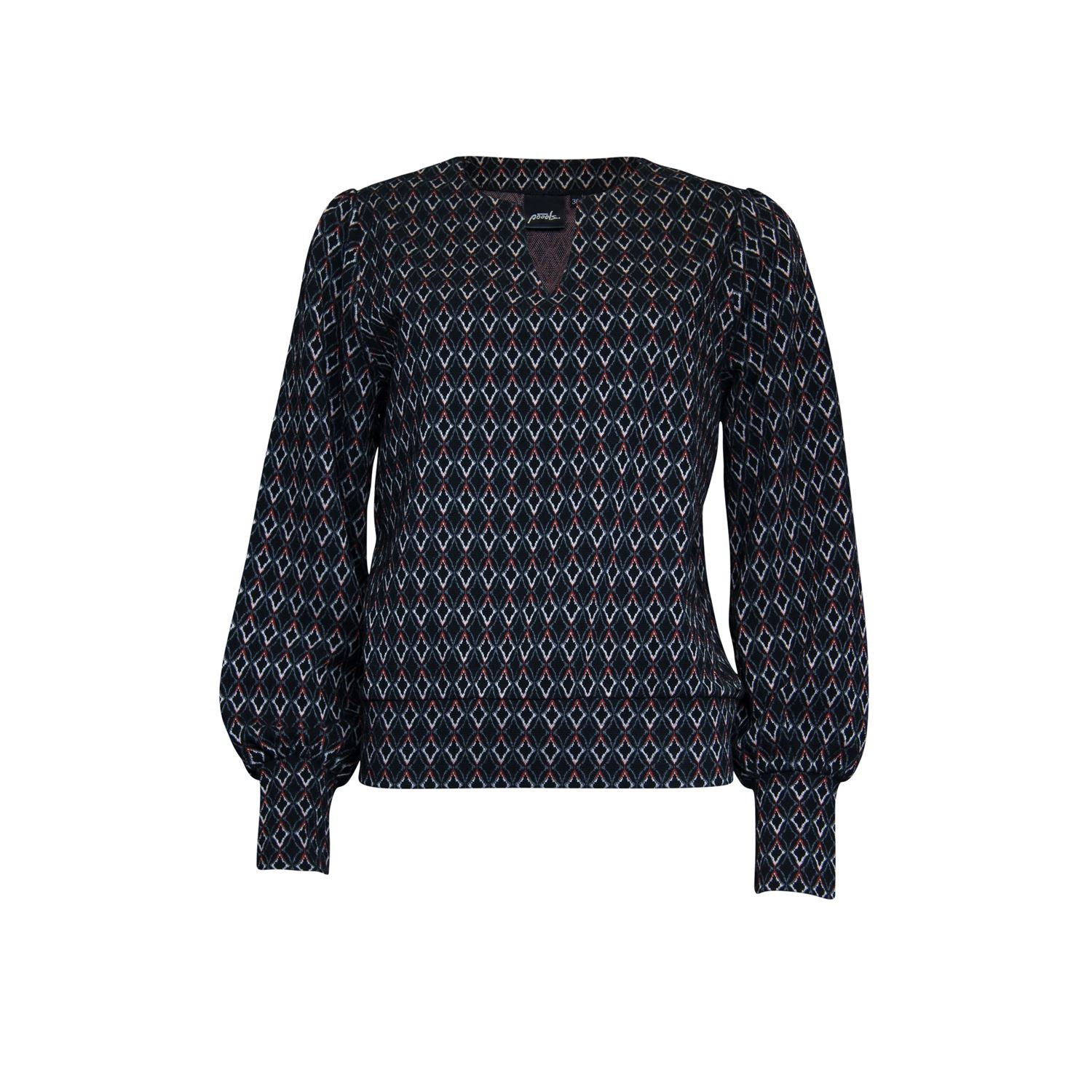 Sweater jacquard - black