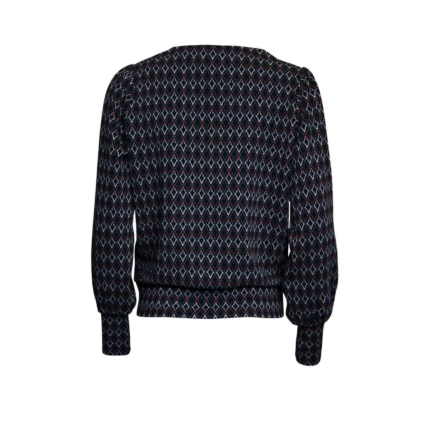 Sweater jacquard - black