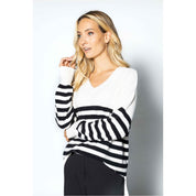 Sweater striped - off white