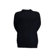 Sweater sleeveless - black