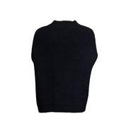 Sweater sleeveless - black