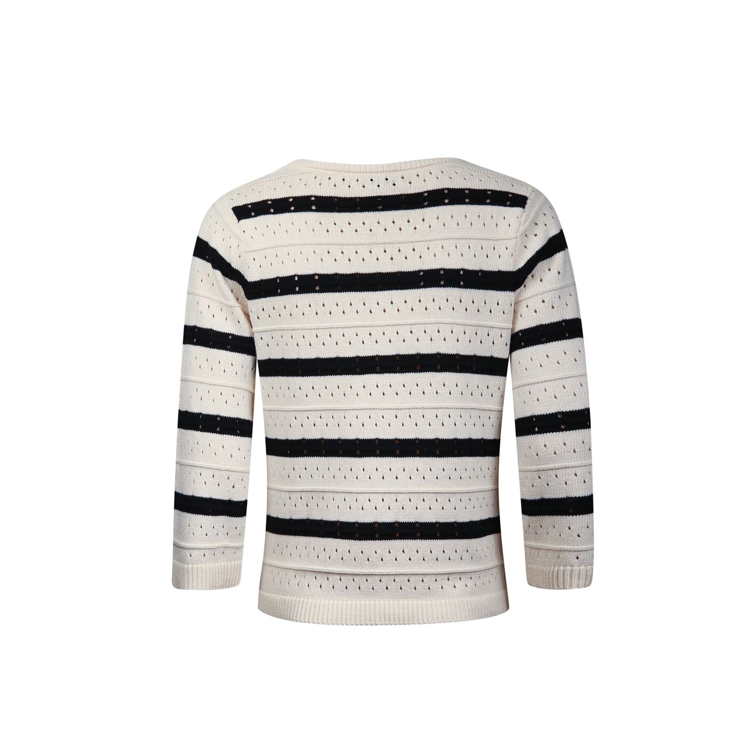 Sweater striped - black