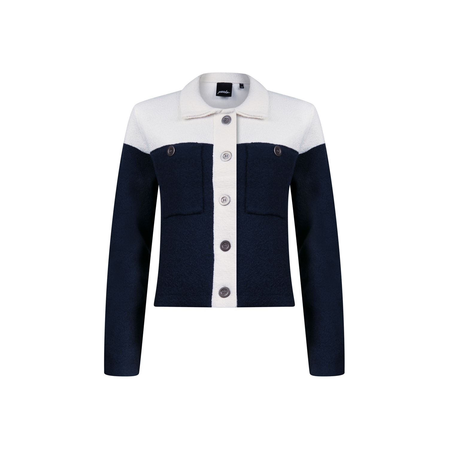 Cardigan 2 col. - blue