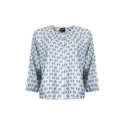 Bluse Punkte - blau