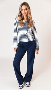 Cardigan stripe - blue