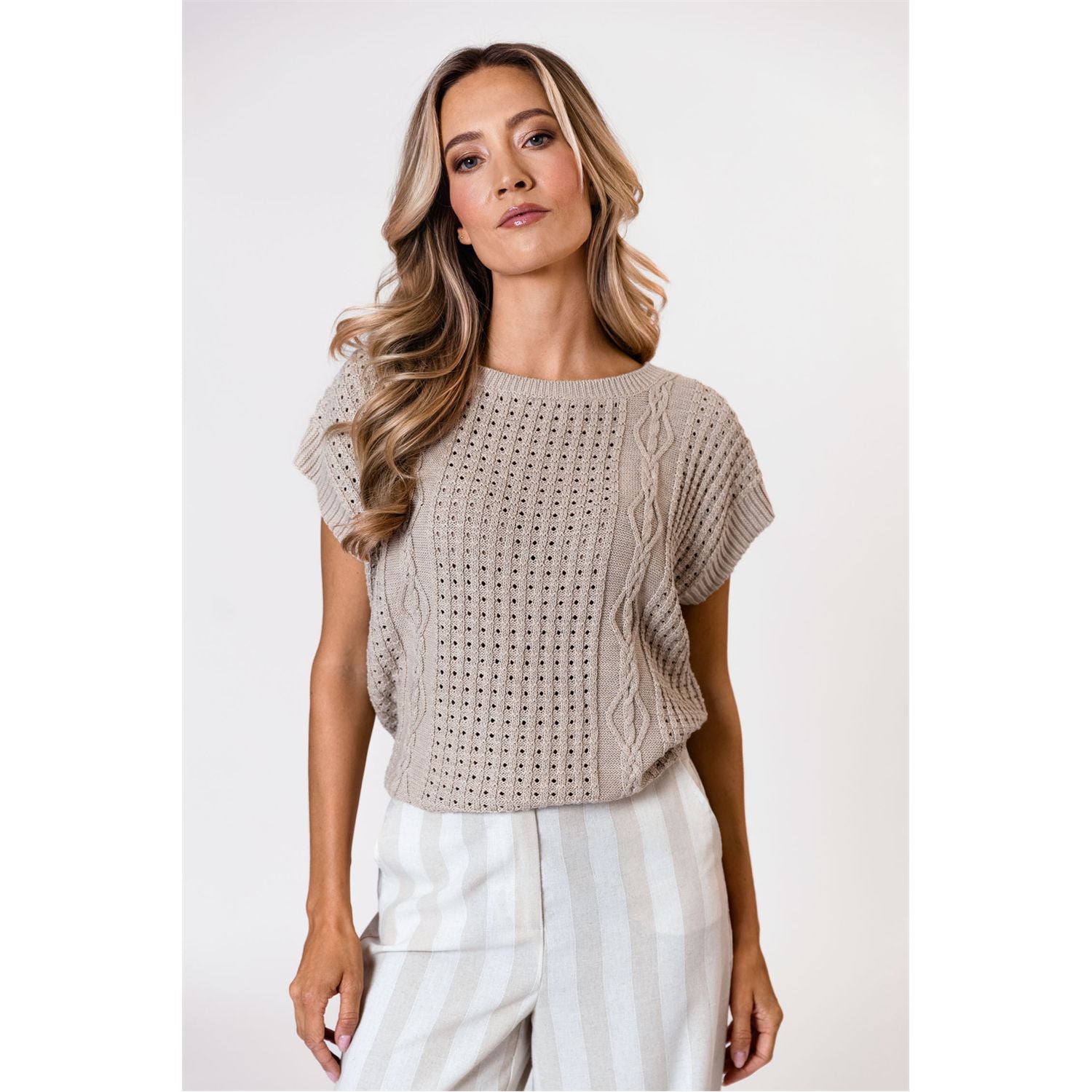 Sweater sleeveless - brown