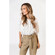 Blouse fringes - off white