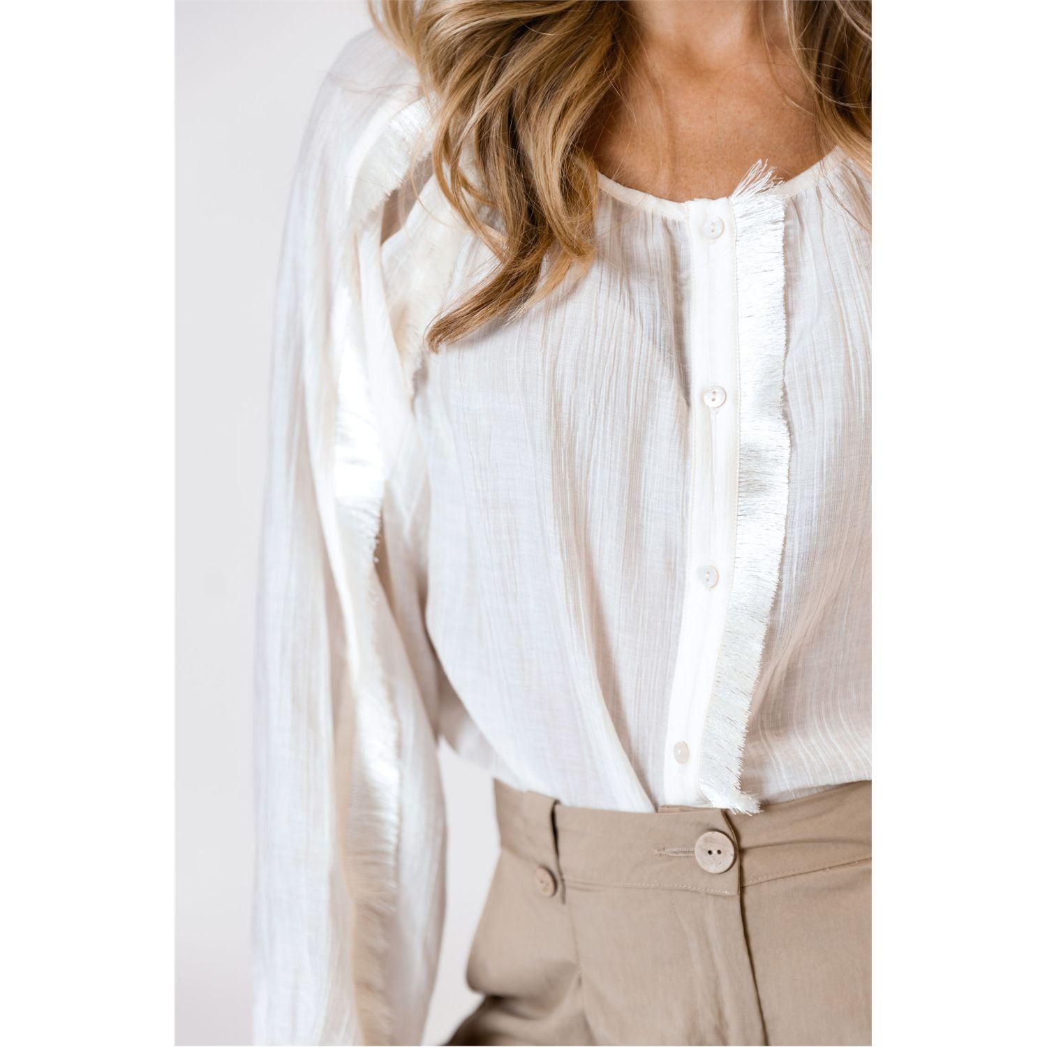 Blouse fringes - off white