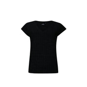 T-shirt fringes - black