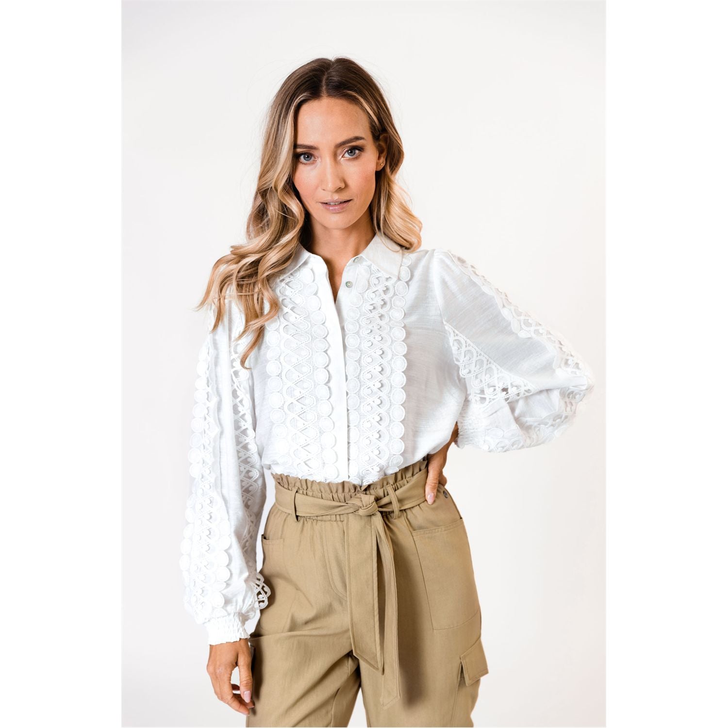 Blouse lace - off white