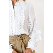 Blouse lace - off white