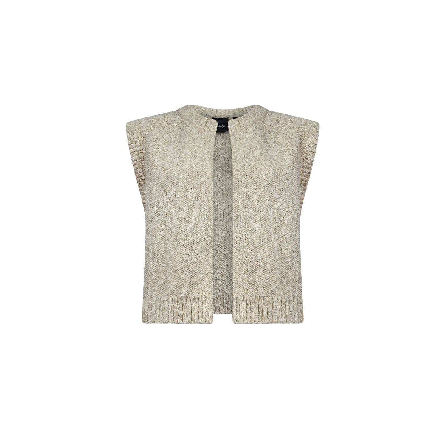 Gilet lurex - olive