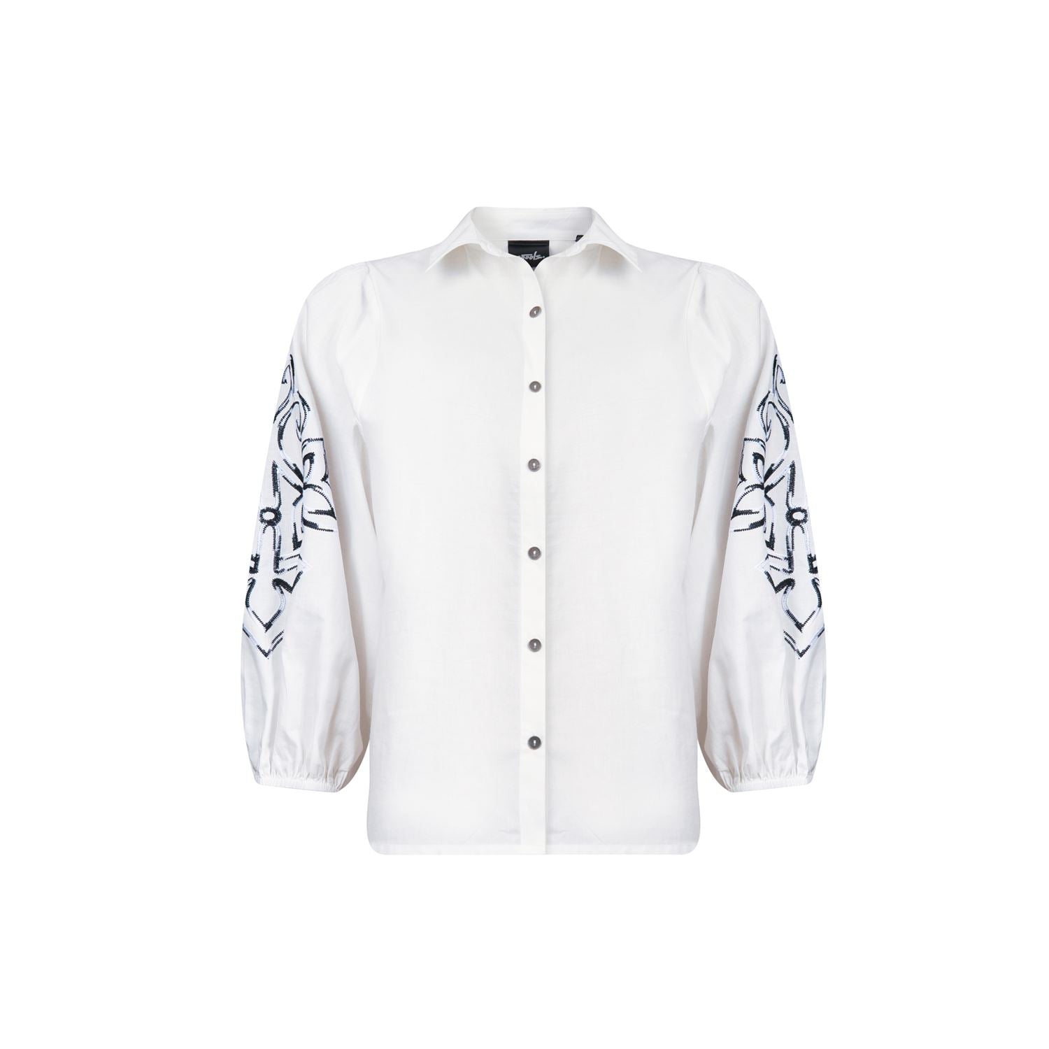 Blouse embroidery - off white